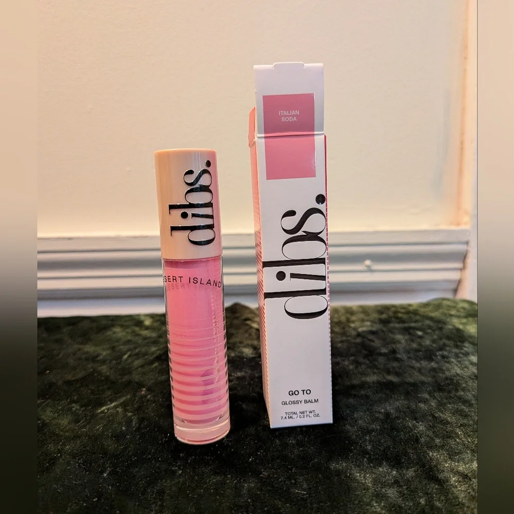 NWT Dibs Go To Glossy Balm Lipgloss - Italian Soda Pink